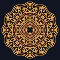 Decorative elements luxury ornament pattern gradient mandala design vector