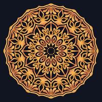 Decorative elements luxury ornament pattern gradient mandala design vector
