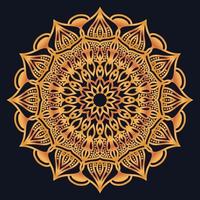 Decorative elements luxury ornament pattern gradient mandala design vector