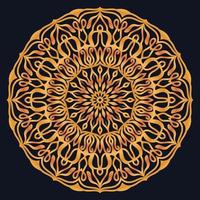 Decorative elements luxury ornament pattern gradient mandala design vector
