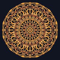 Decorative elements luxury ornament pattern gradient mandala design vector