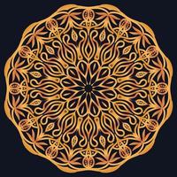 Decorative elements luxury ornament pattern gradient mandala design vector
