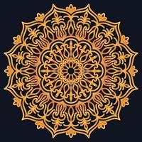 Decorative elements luxury ornament pattern gradient mandala design vector