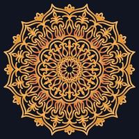 Decorative elements luxury ornament pattern gradient mandala design vector