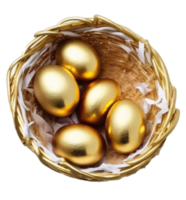 Cute Easter Eggs Isolated. png