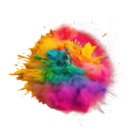 Vivid colorful powder splash. png