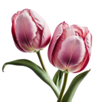 Pink Tulip Flowers Isolated png