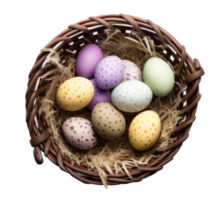 Cute Easter Eggs Isolated. png