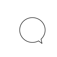 noir et blanc bavarder icône ensemble pour la communication png