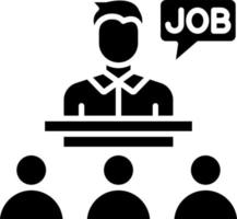 Job Fair Icon Style vector