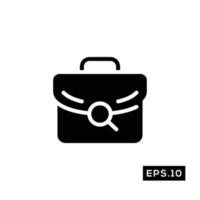 Find Job Silhouette Icon. Job Recruitment Icon set Vector Illustration Template For Web and Mobile