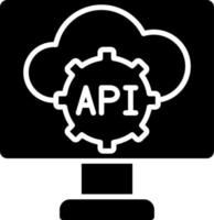 estilo de icono de API vector