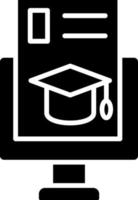 Computer Science Degree Icon Style vector