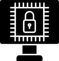 estilo de icono de seguridad de hardware vector