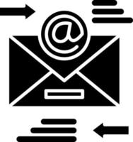 estilo de icono de transferencia de correo electrónico vector