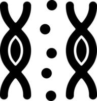 estilo de icono de cromosoma vector