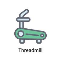 Threadmill Vector Fill outline Icons. Simple stock illustration stock