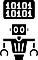 Binary Code Icon Style vector