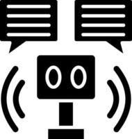 Robot Assistant Icon Style vector