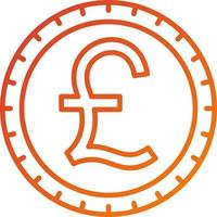 British Pound Icon Style vector