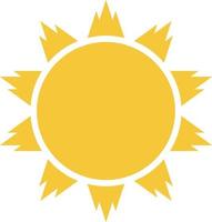 Sun icon - vector. Simple element illustration summer concept. Sun icon - vector. Summer concept vector illustration. on white background