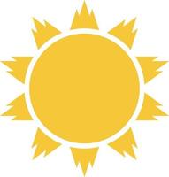 Sun icon - vector. Simple element illustration summer concept. Sun icon - vector. Summer concept vector illustration. on white background