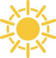 Sun icon - vector. Simple element illustration summer concept. Sun icon - vector. Summer concept vector illustration. on white background