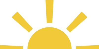 Sun icon - vector. Simple element illustration summer concept. Sun icon - vector. Summer concept vector illustration. on white background