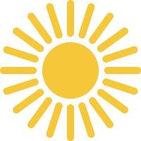 Sun icon - vector. Simple element illustration summer concept. Sun icon - vector. Summer concept vector illustration. on white background