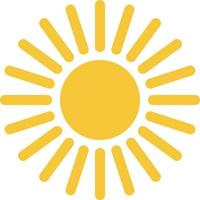 Sun icon - vector. Simple element illustration summer concept. Sun icon - vector. Summer concept vector illustration. on white background