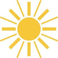 Sun icon - vector. Simple element illustration summer concept. Sun icon - vector. Summer concept vector illustration. on white background