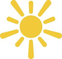 Sun icon - vector. Simple element illustration summer concept. Sun icon - vector. Summer concept vector illustration. on white background