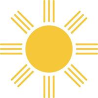 Sun icon - vector. Simple element illustration summer concept. Sun icon - vector. Summer concept vector illustration. on white background
