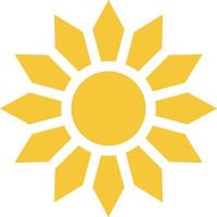 Sun icon - vector. Simple element illustration summer concept. Sun icon - vector. Summer concept vector illustration. on white background