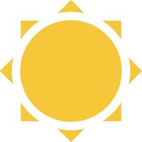 Sun icon - vector. Simple element illustration summer concept. Sun icon - vector. Summer concept vector illustration. on white background