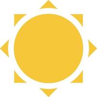 Sun icon - vector. Simple element illustration summer concept. Sun icon - vector. Summer concept vector illustration. on white background