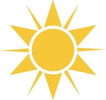 Sun icon - vector. Simple element illustration summer concept. Sun icon - vector. Summer concept vector illustration. on white background