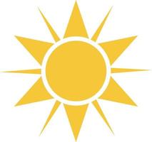 Sun icon - vector. Simple element illustration summer concept. Sun icon - vector. Summer concept vector illustration. on white background