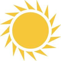 Sun icon - vector. Simple element illustration summer concept. Sun icon - vector. Summer concept vector illustration. on white background