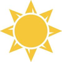 Sun icon - vector. Simple element illustration summer concept. Sun icon - vector. Summer concept vector illustration. on white background