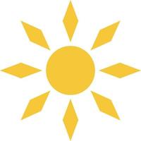 Sun icon - vector. Simple element illustration summer concept. Sun icon - vector. Summer concept vector illustration. on white background