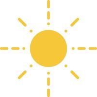 Sun icon - vector. Simple element illustration summer concept. Sun icon - vector. Summer concept vector illustration. on white background