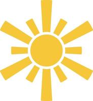 Sun icon - vector. Simple element illustration summer concept. Sun icon - vector. Summer concept vector illustration. on white background