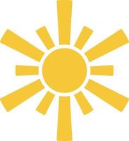 Sun icon - vector. Simple element illustration summer concept. Sun icon - vector. Summer concept vector illustration. on white background