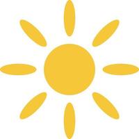 Sun icon - vector. Simple element illustration summer concept. Sun icon - vector. Summer concept vector illustration. on white background