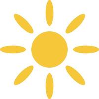 Sun icon - vector. Simple element illustration summer concept. Sun icon - vector. Summer concept vector illustration. on white background