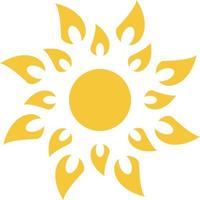 Sun icon - vector. Simple element illustration summer concept. Sun icon - vector. Summer concept vector illustration. on white background