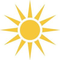 Sun icon - vector. Simple element illustration summer concept. Sun icon - vector. Summer concept vector illustration. on white background