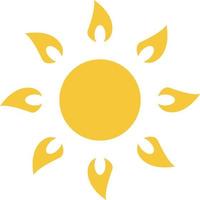 Sun icon - vector. Simple element illustration summer concept. Sun icon - vector. Summer concept vector illustration. on white background