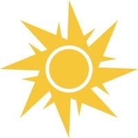 Sun icon - vector. Simple element illustration summer concept. Sun icon - vector. Summer concept vector illustration. on white background